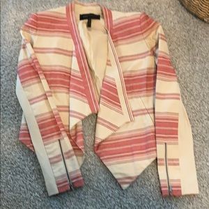 BCBG - structured, striped blazer - size XS